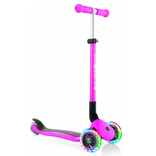 Picture of Globber Scooter - Primo Foldable Lights - Pink